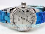 Best Qaulity Swiss Replica Rolex Datejust Silver Roman Dial SS Case Watch